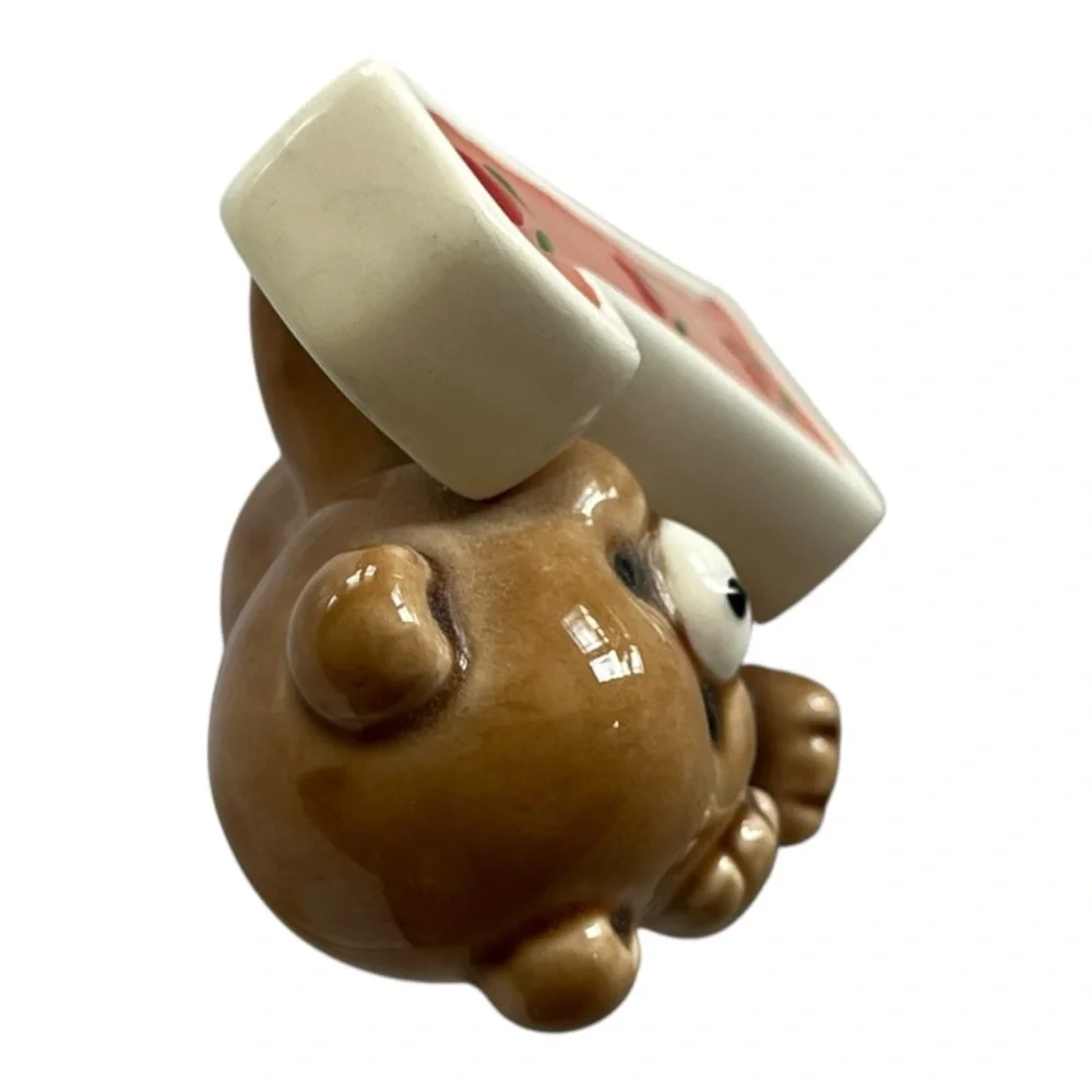 vintage first birthday porcelain bear hearts #1